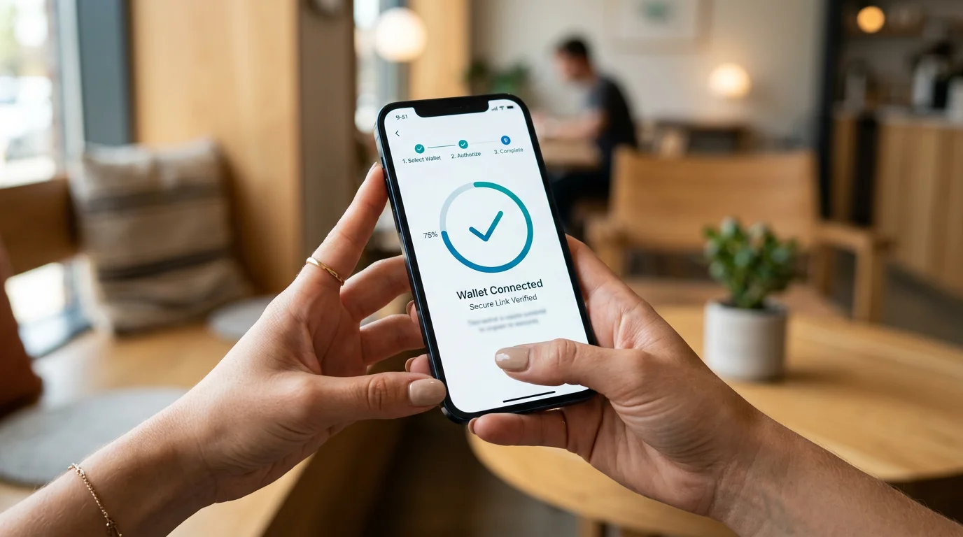 Expérience mobile UX bookmaker crypto avec wallet